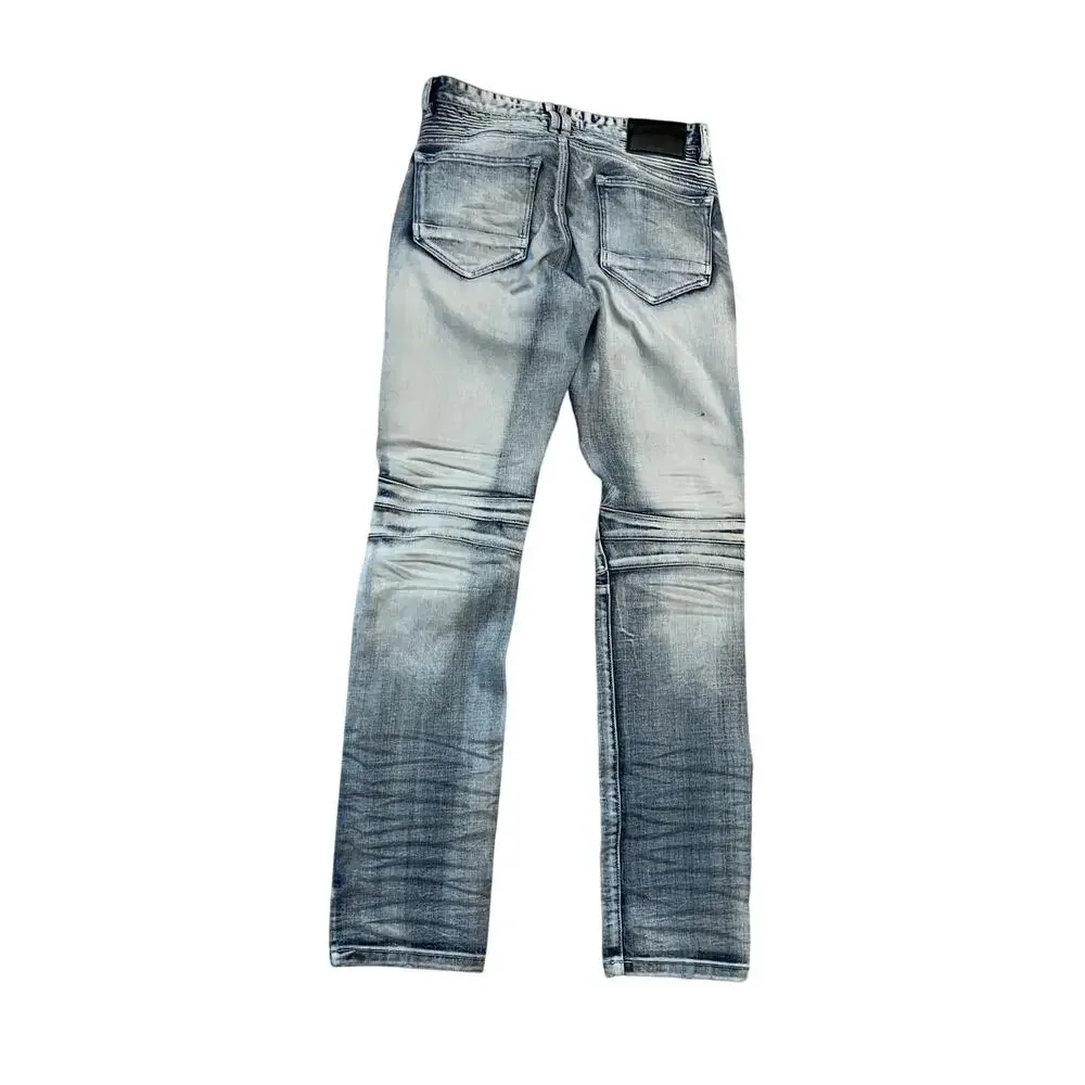 Smoke Rise Jeans Streetwear Grunge 30x32 Mens' Teen Distressed‎ Skater Moto